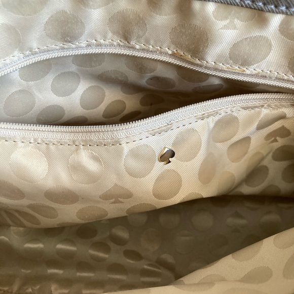 Rare ! Kate Spade Grey Leather Shoulder Bag - Picture 6 of 11